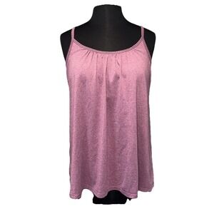 32 Degree Cool Swing‎ Tank Padded Bra Size L Heathered Purple Athleisure Stretch